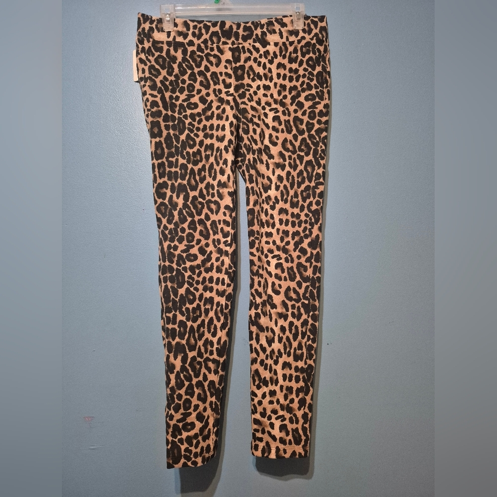 Stop Staring Leopard Print Leggings in Tan and Black